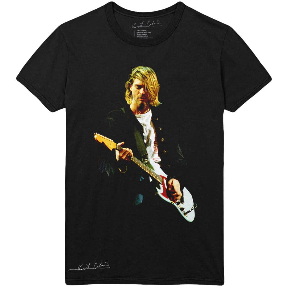 Tričko Kurt Cobain - Guitar Photo Colour, Unisex,Čierna,M