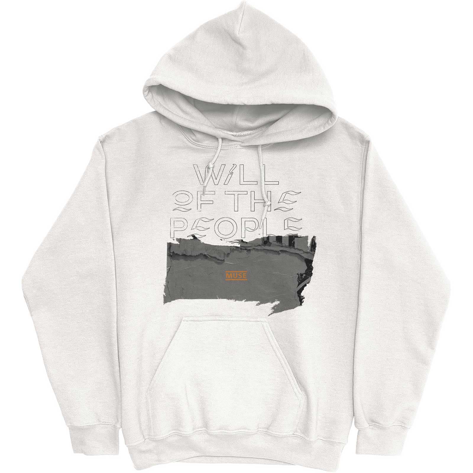 Mikina Muse - Will Of The People, Unisex,Biela,S