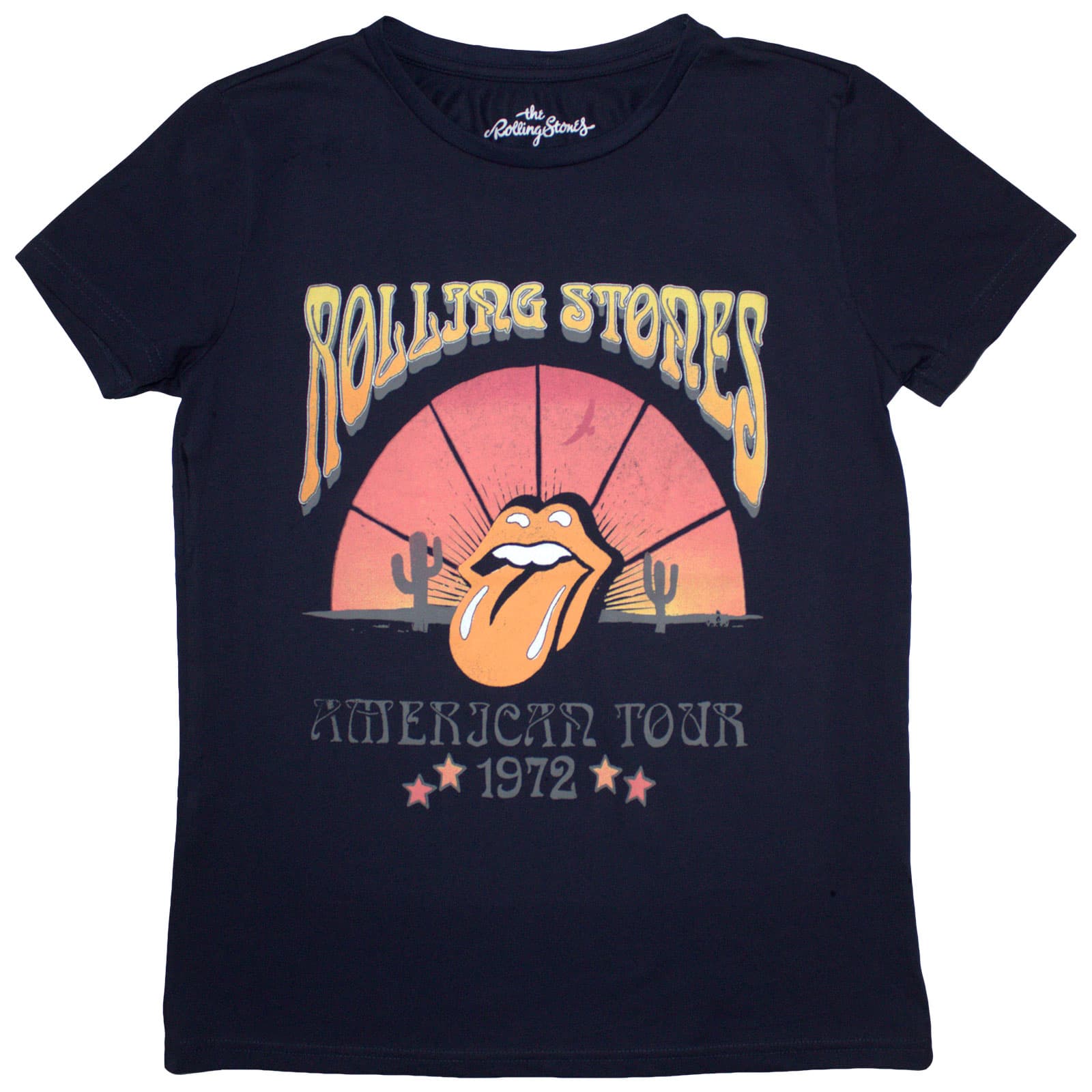 Tričko The Rolling Stones - Desert '72, Žena,Modrá,L