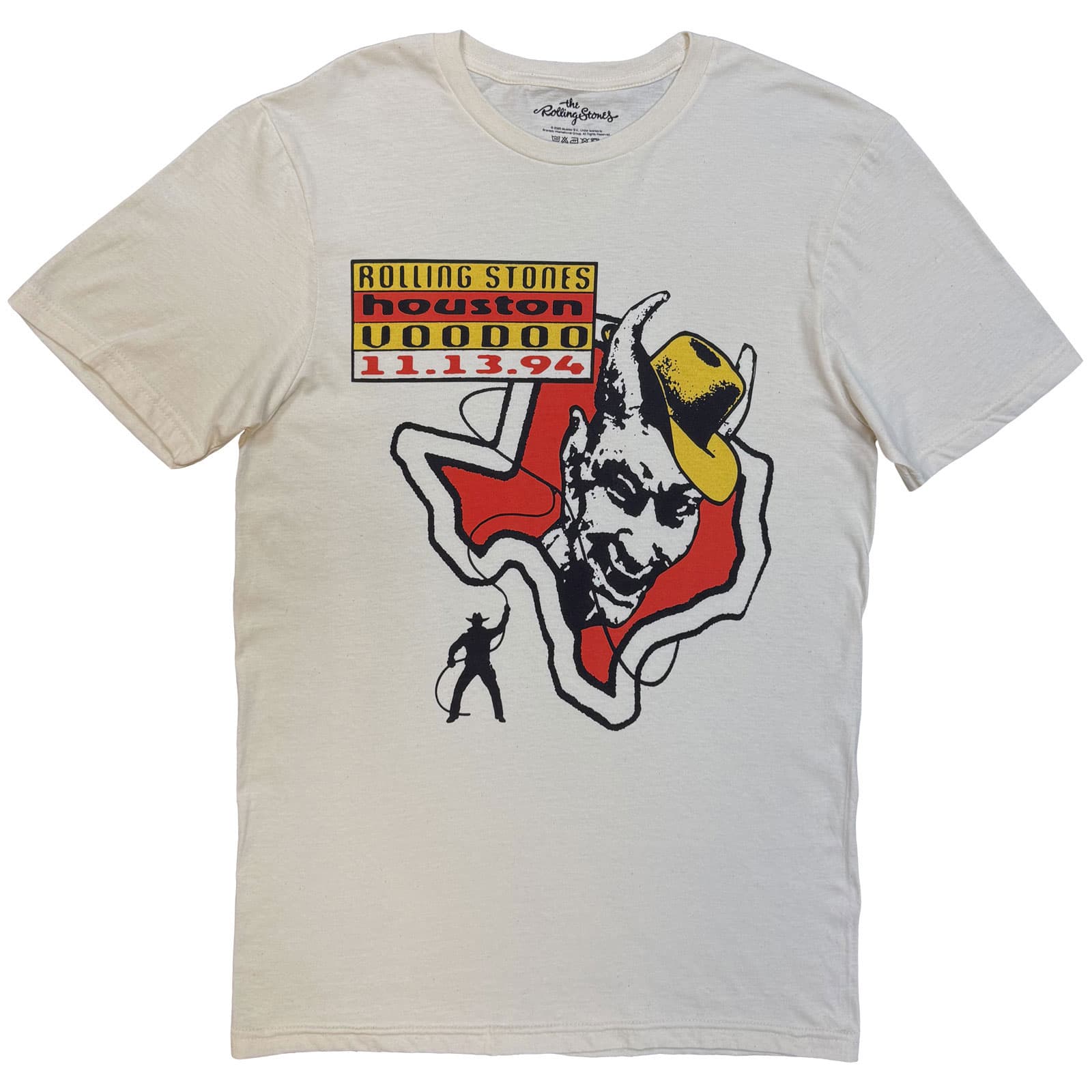 Tričko The Rolling Stones - Houston, Unisex,Natural,M