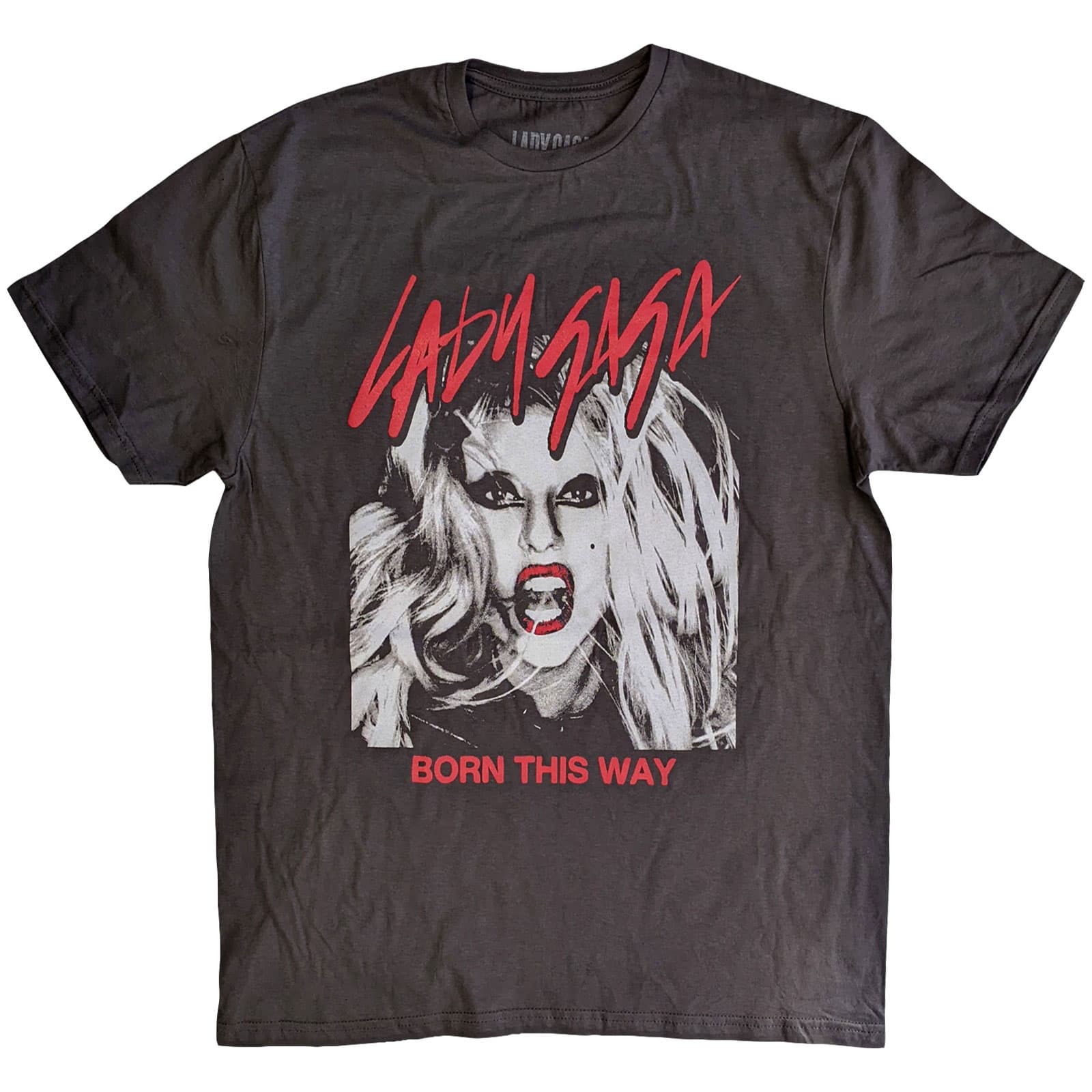 Tričko Lady Gaga - Born This Way Photo, Unisex,Šedá,S