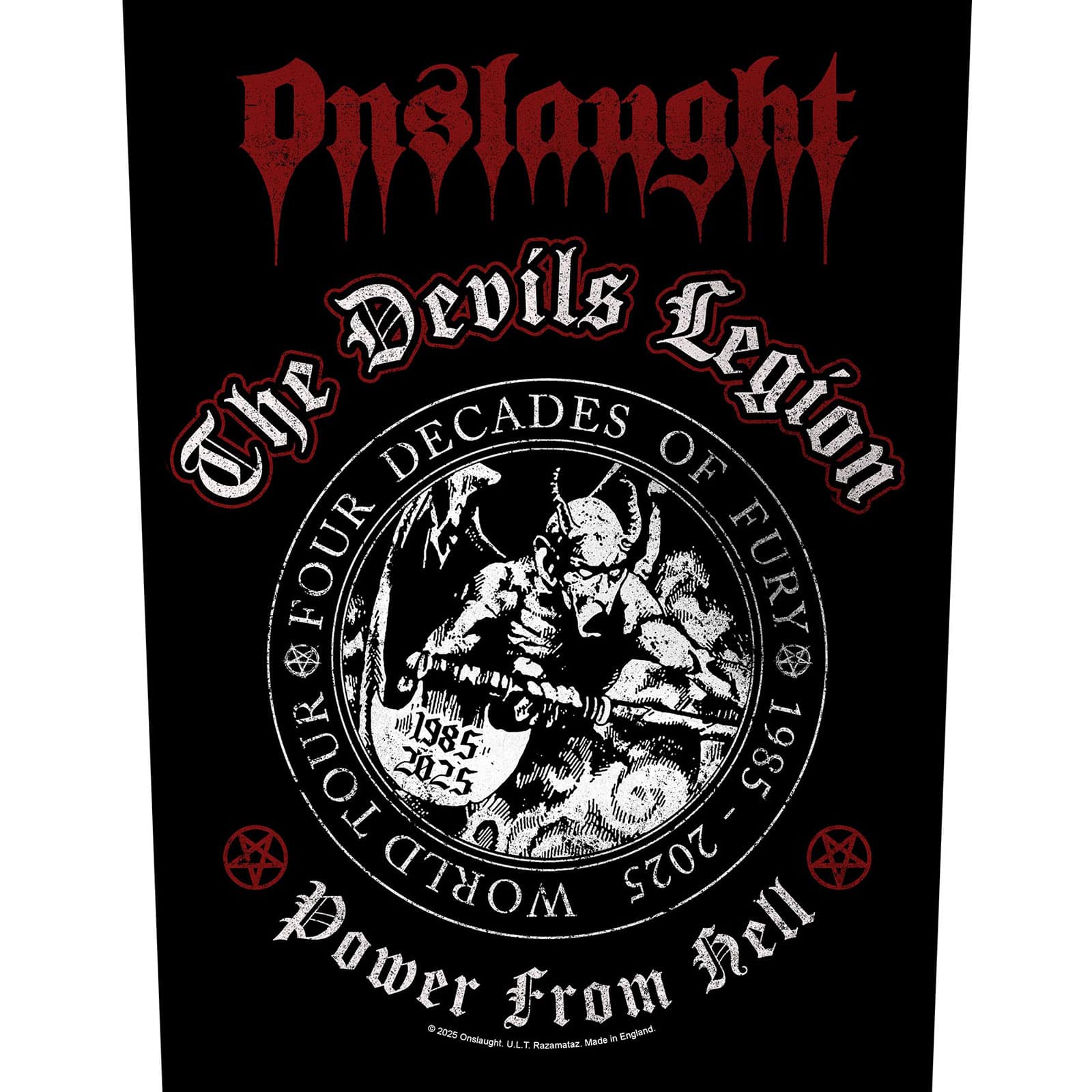Nažehlovačka Onslaught - The Devils Legion