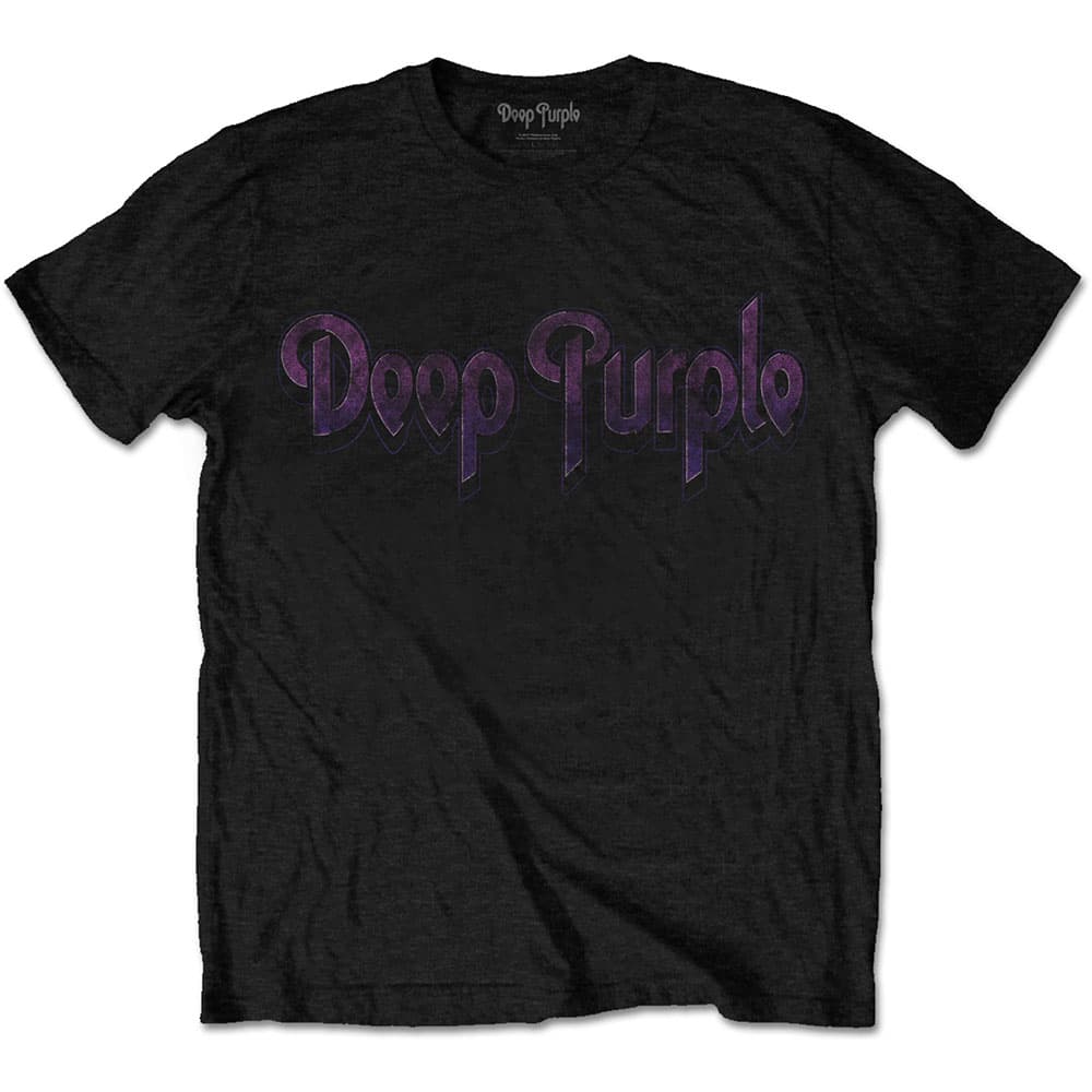 Tričko Deep Purple - Vintage Logo, Unisex,Čierna,M