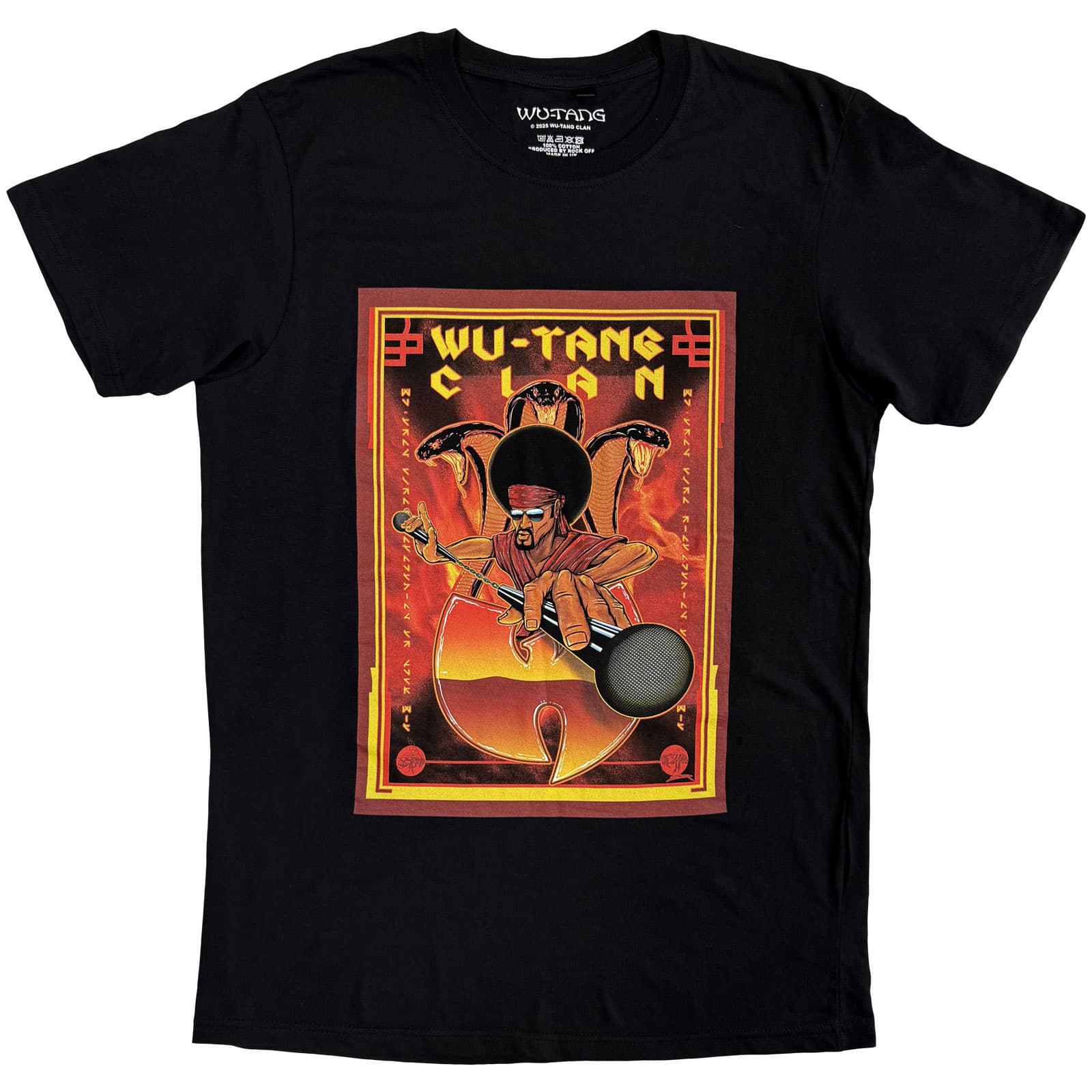 Tričko Wu-Tang Clan - Kung Fu, Unisex,Čierna,M