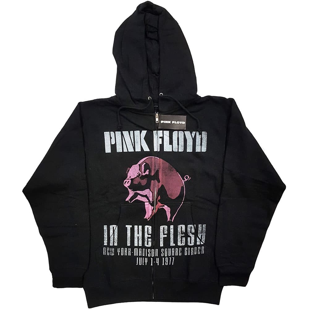 Mikina na zips Pink Floyd - In the Flesh, Unisex,Čierna,XXL