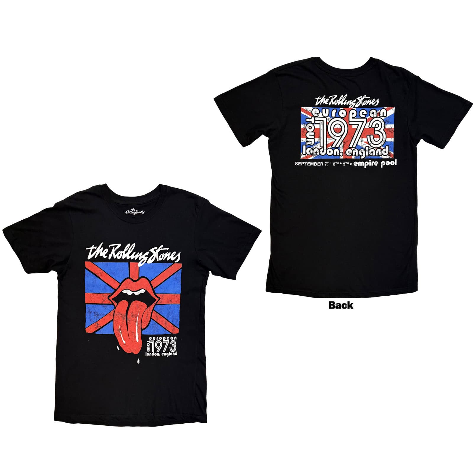 Tričko The Rolling Stones - London 1973, Unisex,Čierna,M