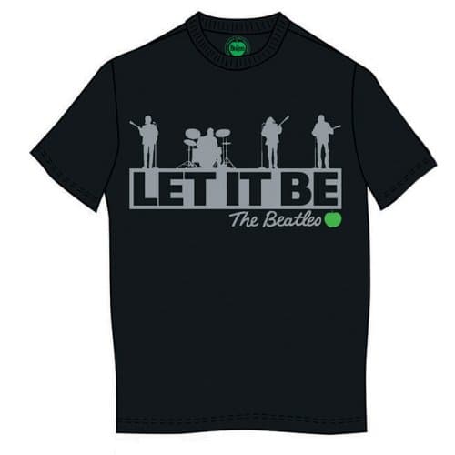 Tričko The Beatles - Rooftop, Unisex,Čierna,S