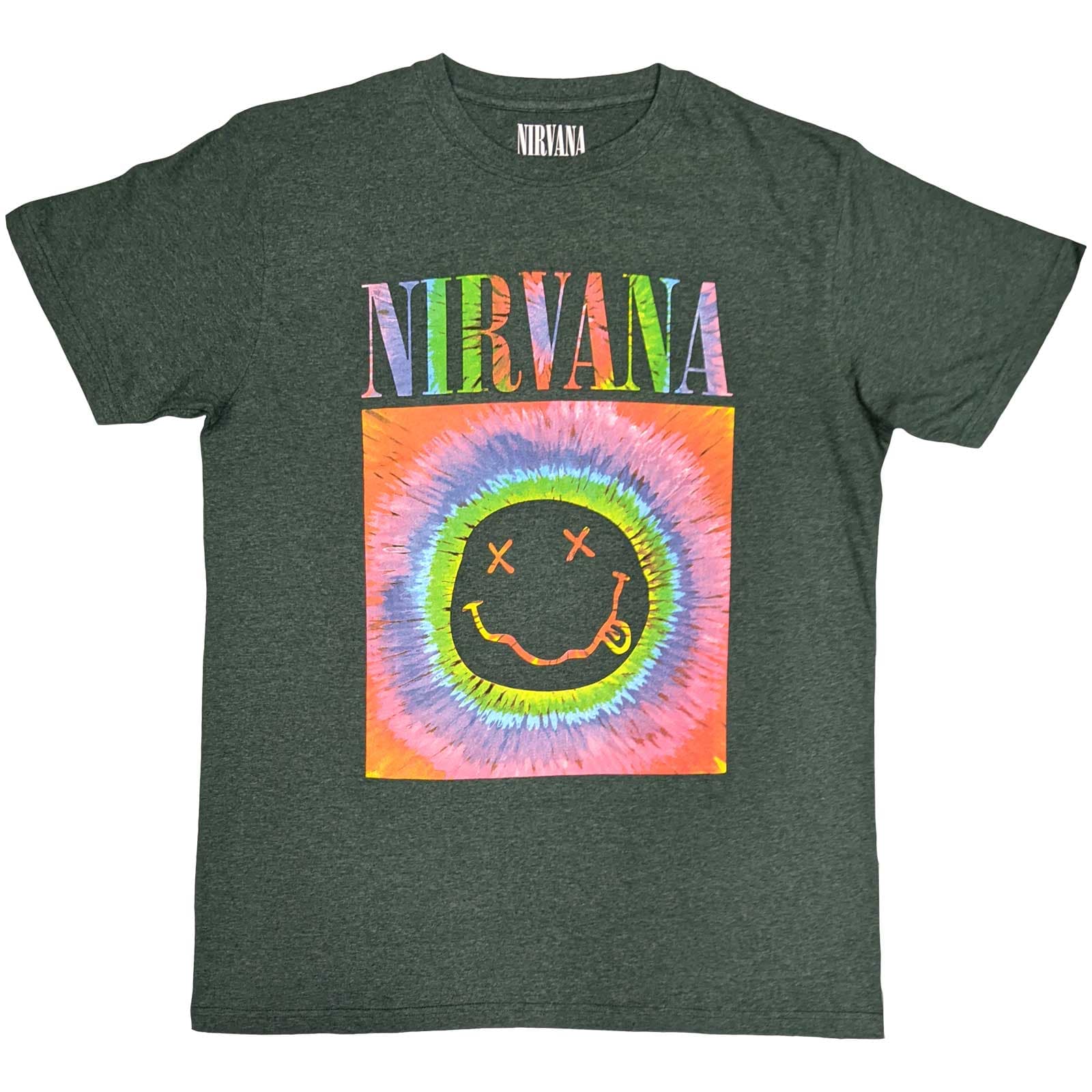 Tričko Nirvana - Smiley Glow Box, Unisex,Zelená,XXL