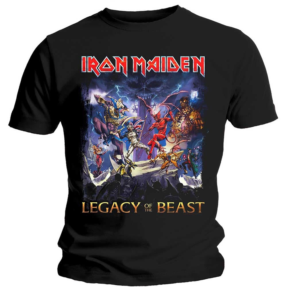 Tričko Iron Maiden - Legacy of the Beast, Unisex,Čierna,S