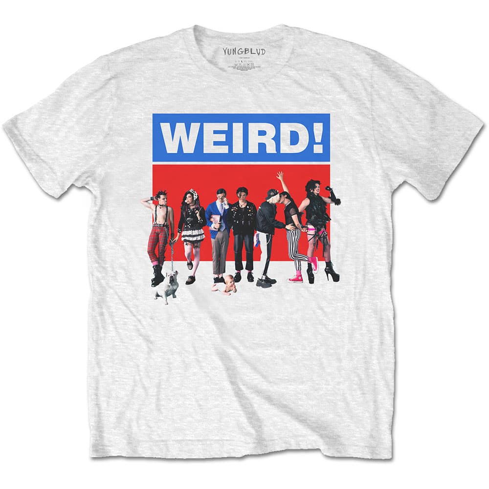 Tričko Yungblud - Weird, Unisex,Biela,L