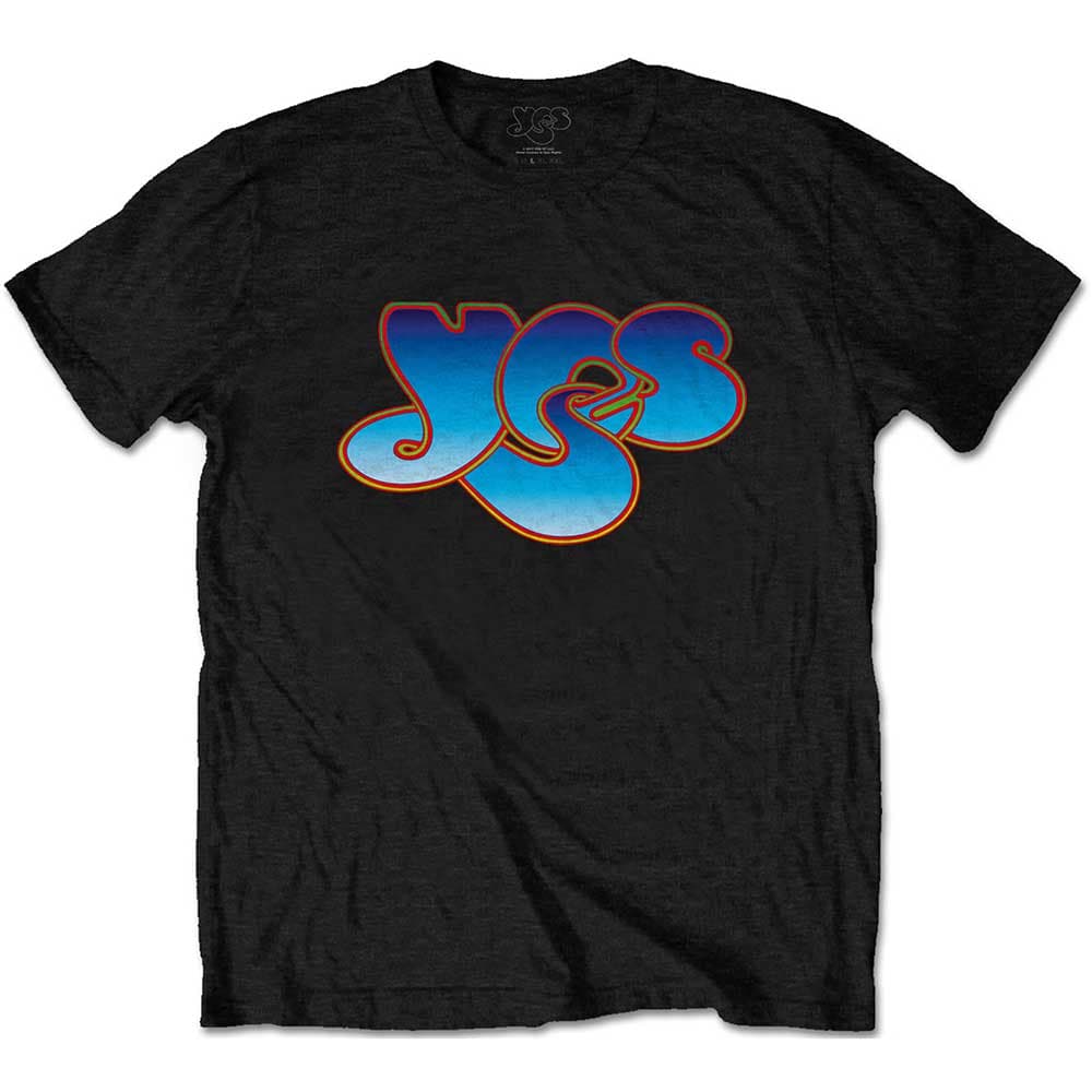 Tričko Yes - Classic Blue Logo, Unisex,Čierna,S