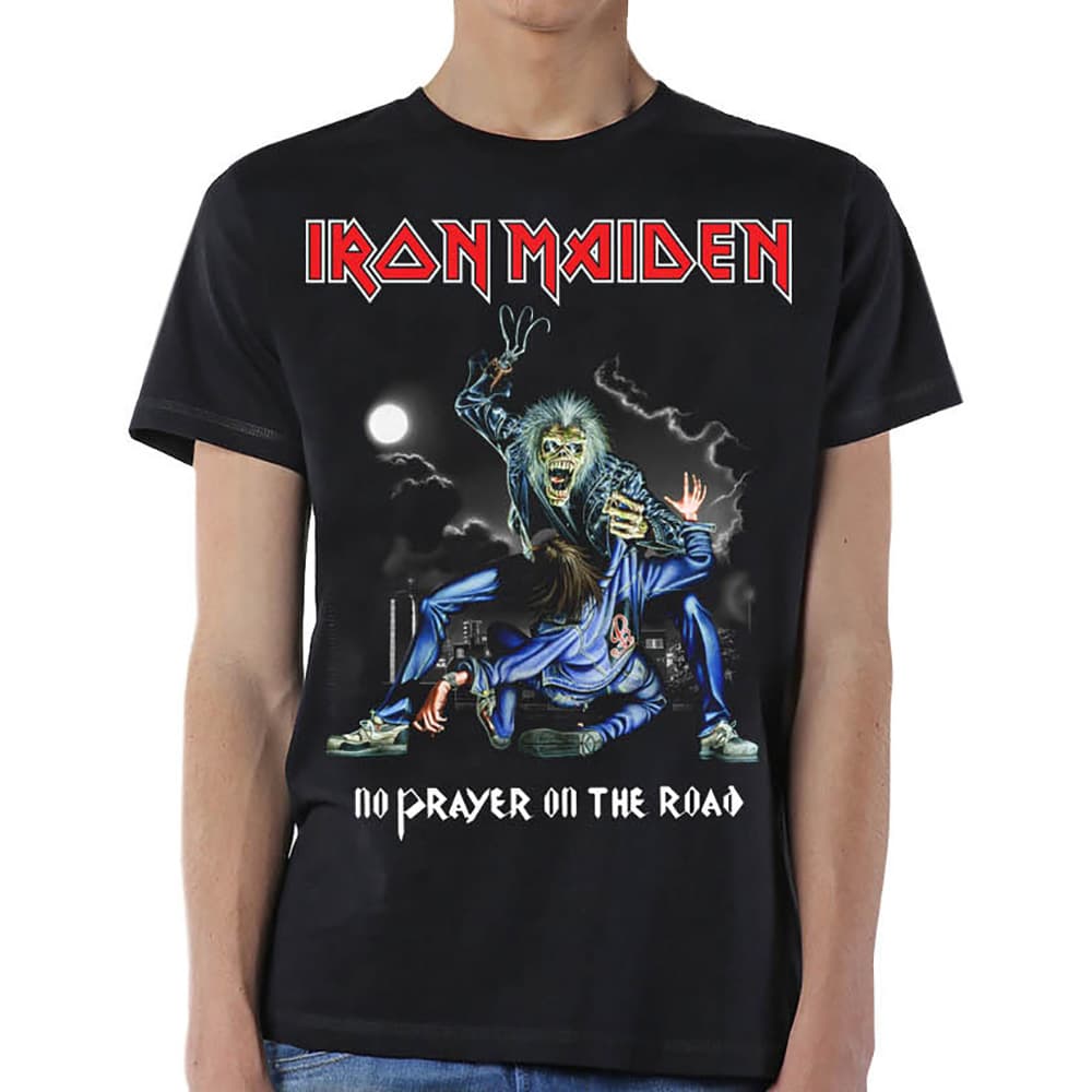 Tričko Iron Maiden - No Prayer On The Road, Unisex,Čierna,S