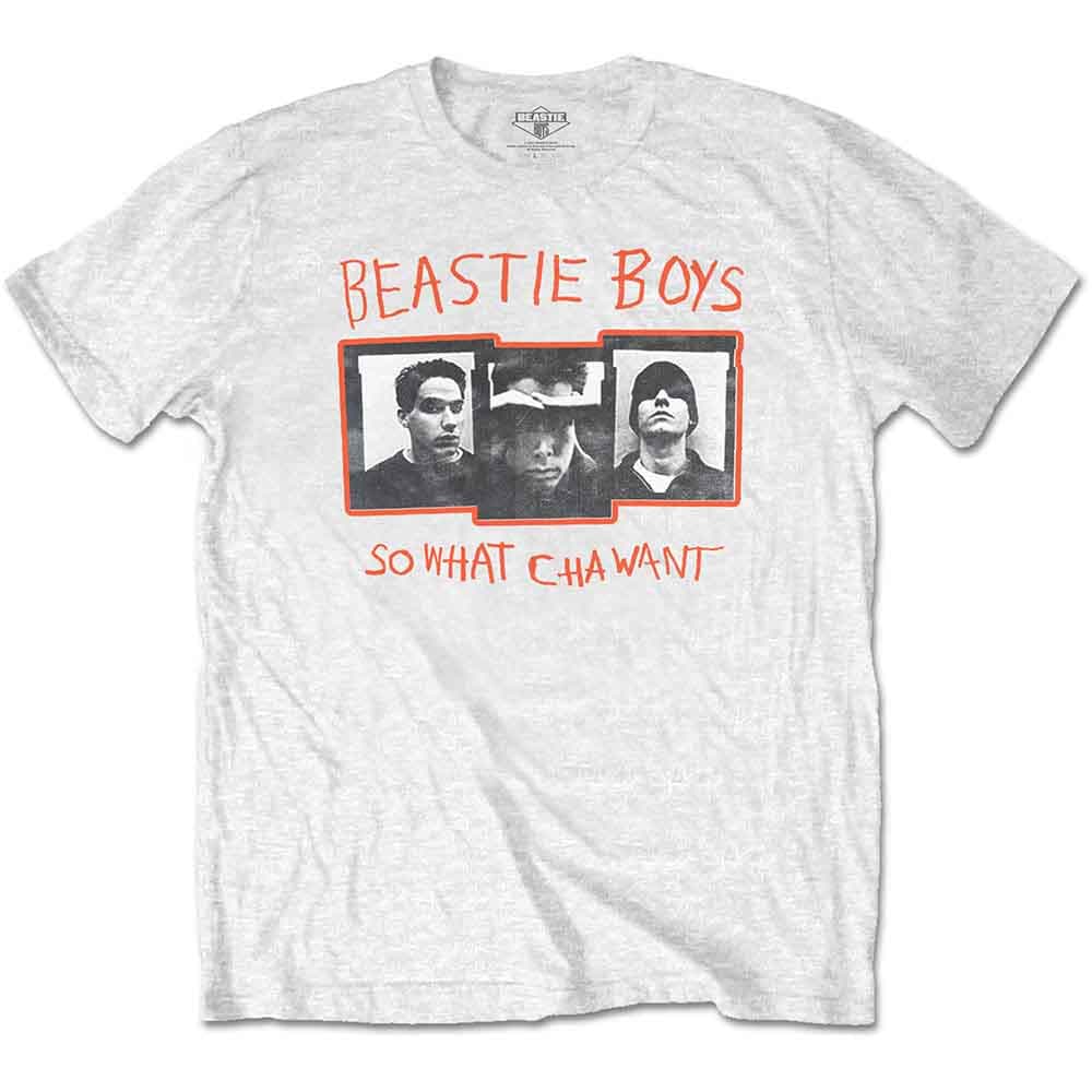 Tričko Beastie Boys - So What Cha Want, Unisex,Biela,M