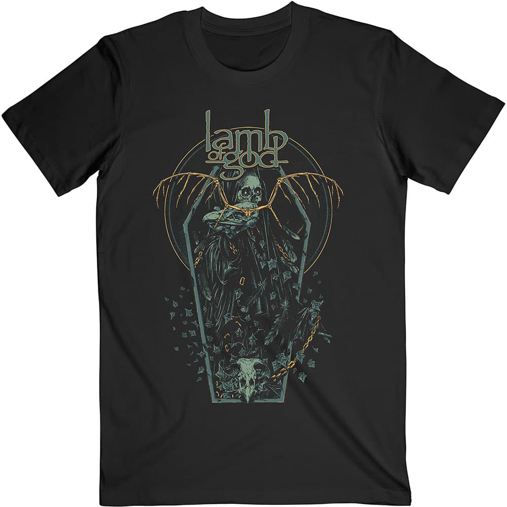 Tričko Lamb of God - Coffin Kopia, Unisex,Čierna,M