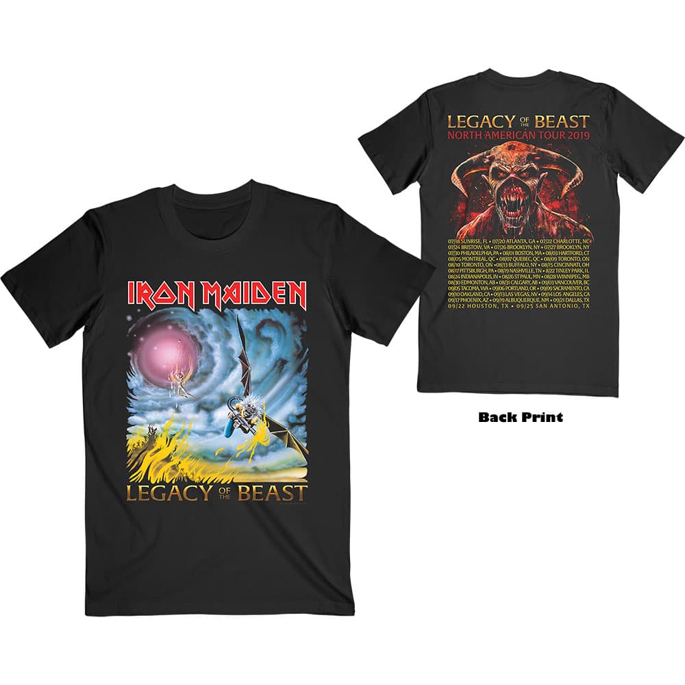 Tričko Iron Maiden - The Flight of Icarus, Unisex,Čierna,S