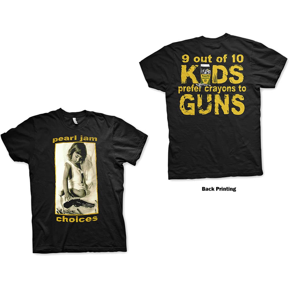 Tričko Pearl Jam - Choices, Unisex,Čierna,M