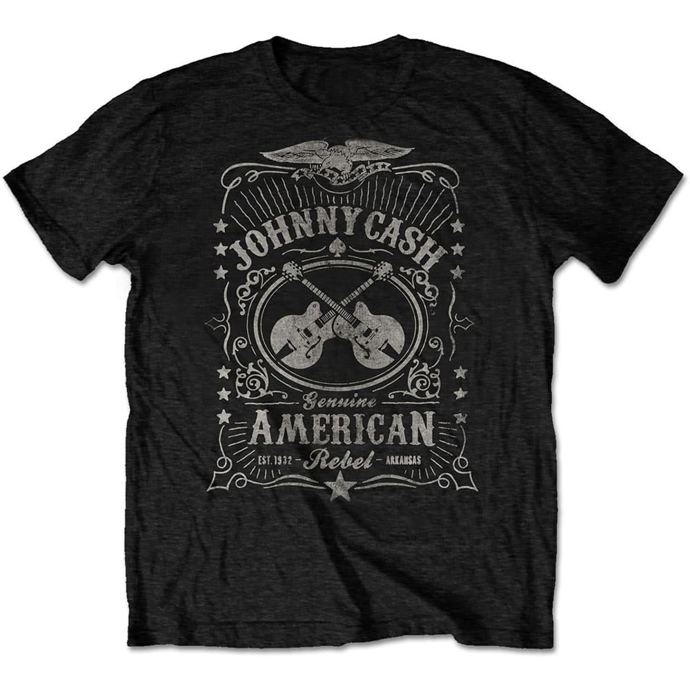 Tričko Johnny Cash - American Rebel, Unisex,Čierna,M