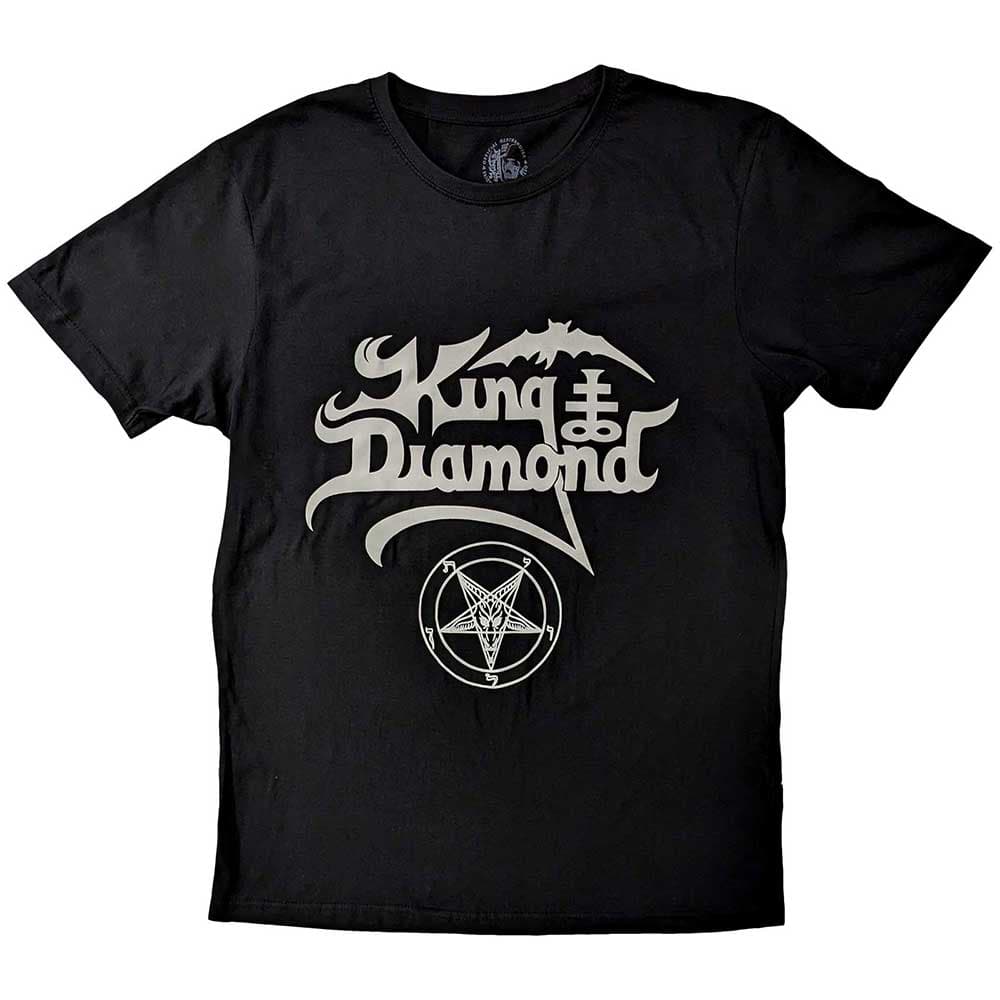 Tričko King Diamond - Logo, Unisex,Čierna,M