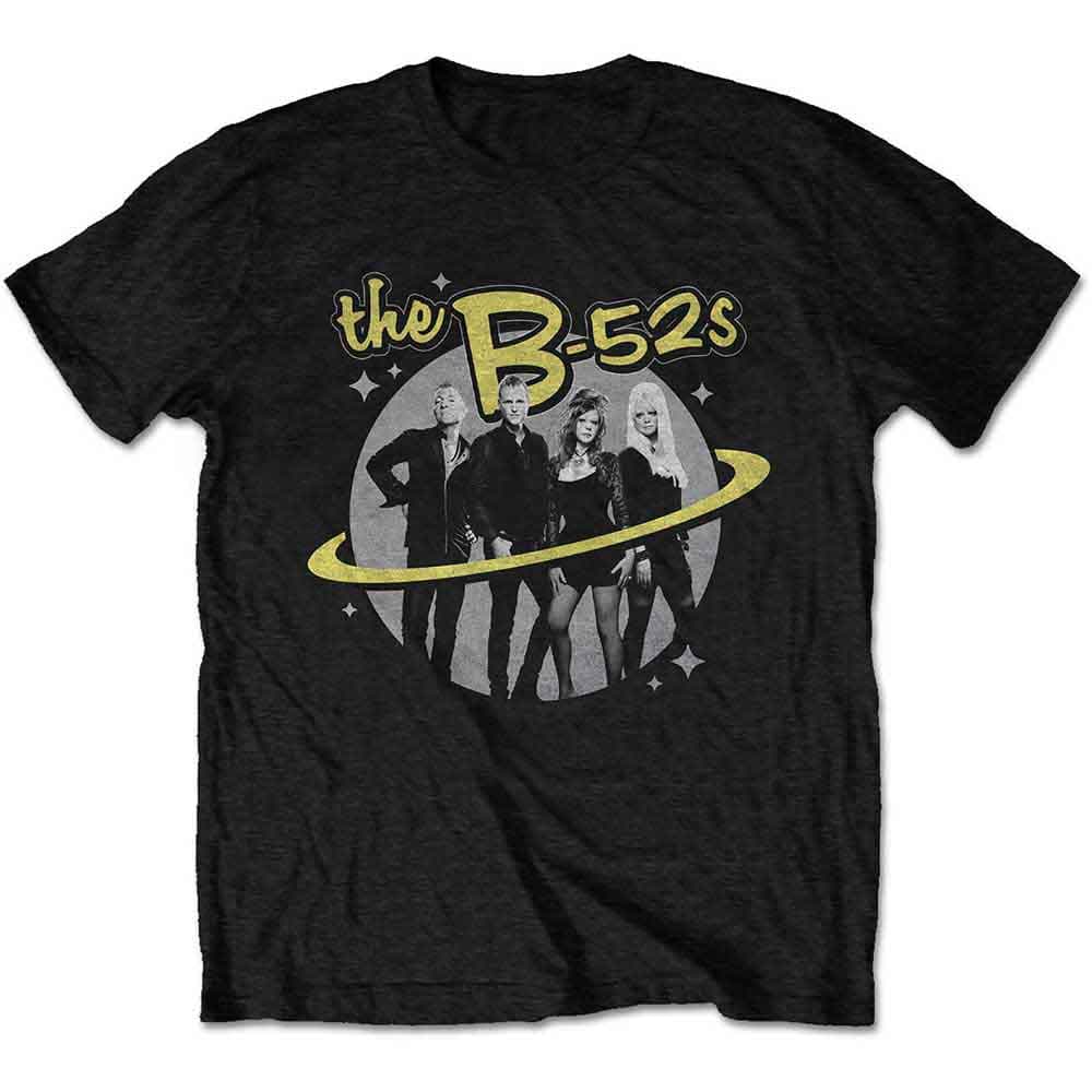 Tričko The B-52's - Saturn Photo, Unisex,Čierna,M