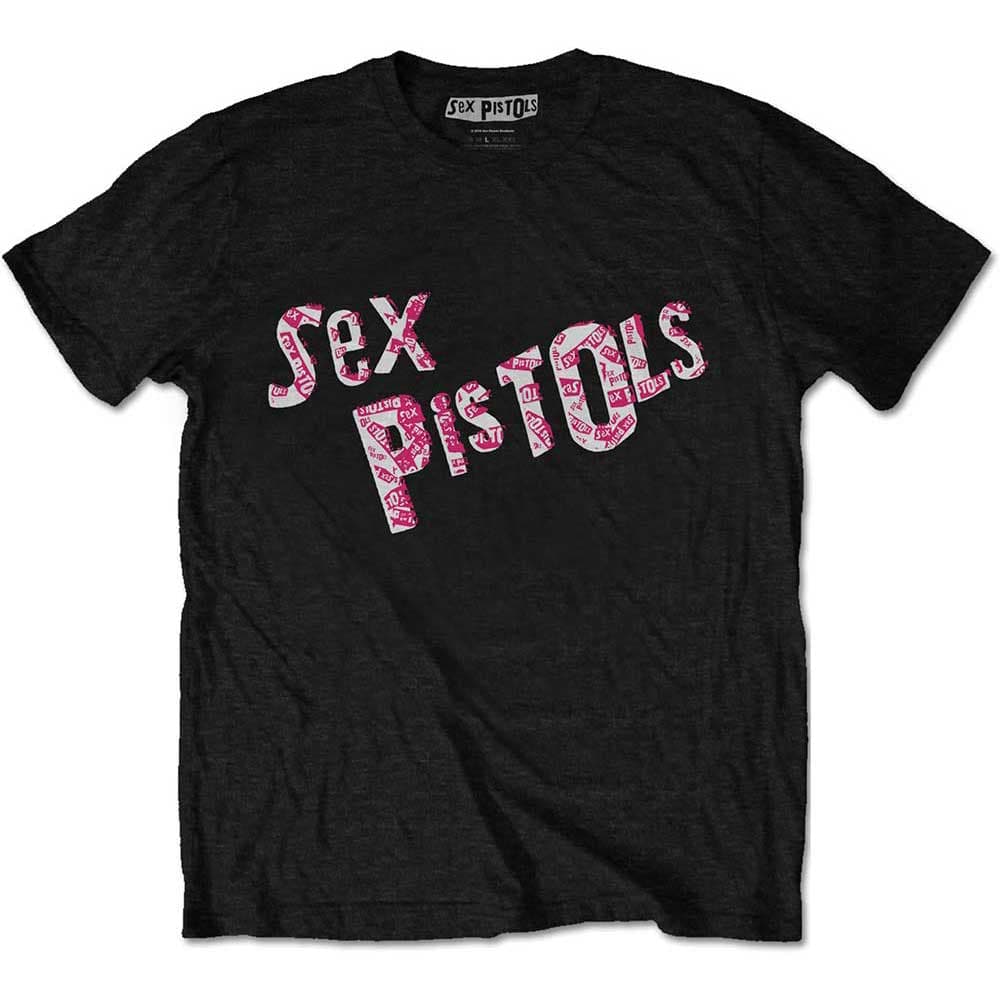 Tričko Sex Pistols - Multi-Logo, Unisex,Čierna,M