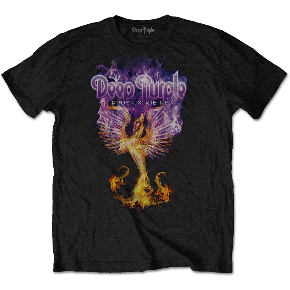 Tričko Deep Purple - Phoenix Rising, Unisex,Čierna,M