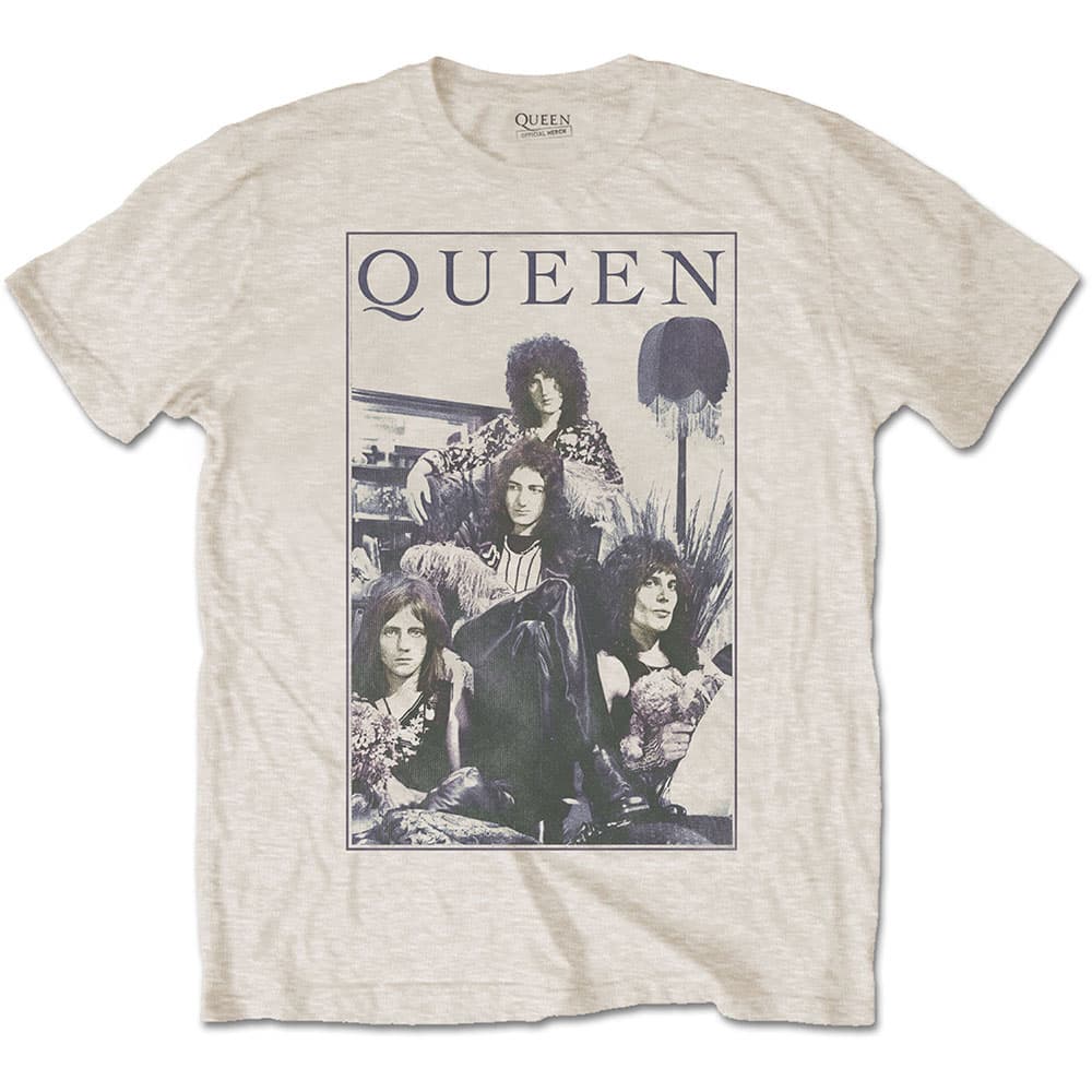 Tričko Queen - Vintage Frame, Unisex,Natural,L