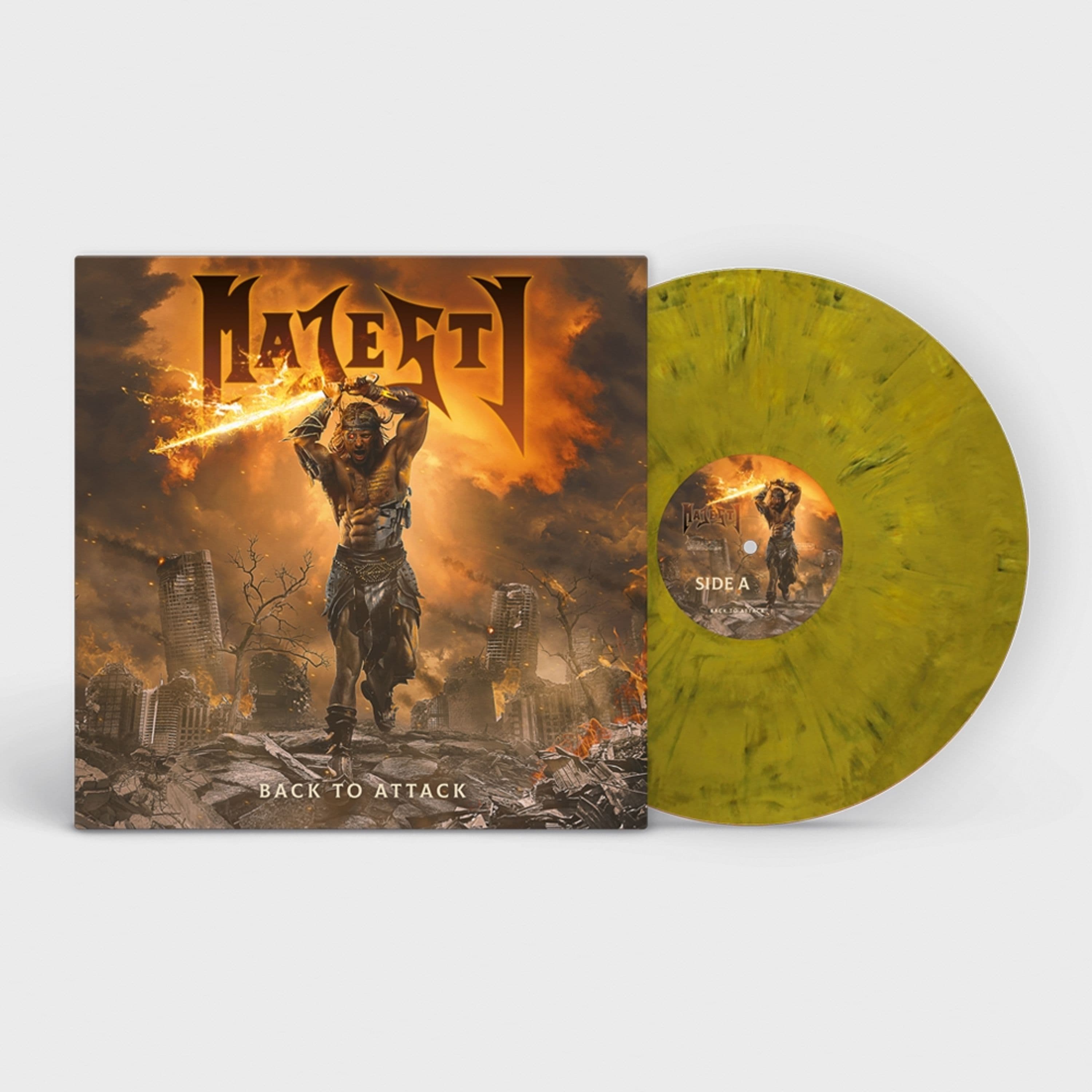 Vinyl Majesty - BACK TO ATTACK (ORANGE/WHITE MARBLED)