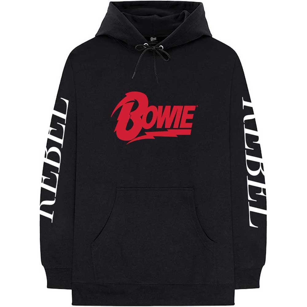 Mikina David Bowie - Rebel Rebel, Unisex,Čierna,M