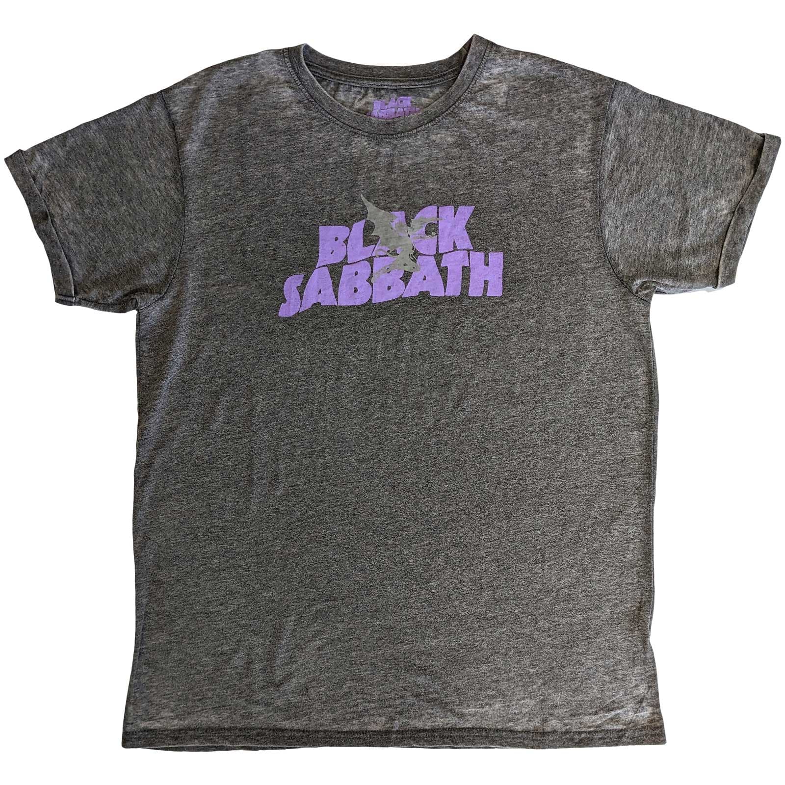 Tričko Black Sabbath - Logo & Daemon, Unisex,Šedá,S