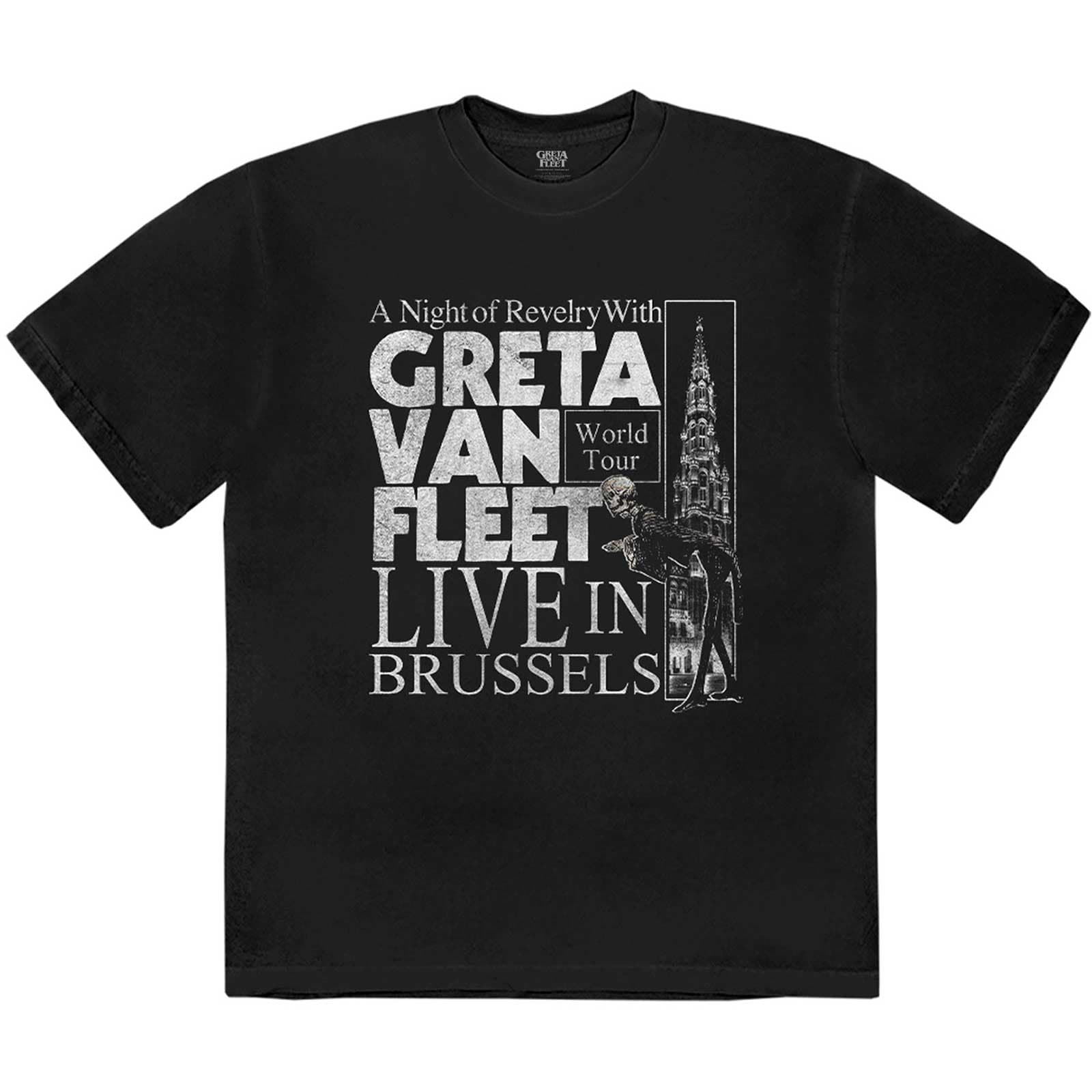 Tričko Greta Van Fleet - Night of Revelry, Unisex,Čierna,M