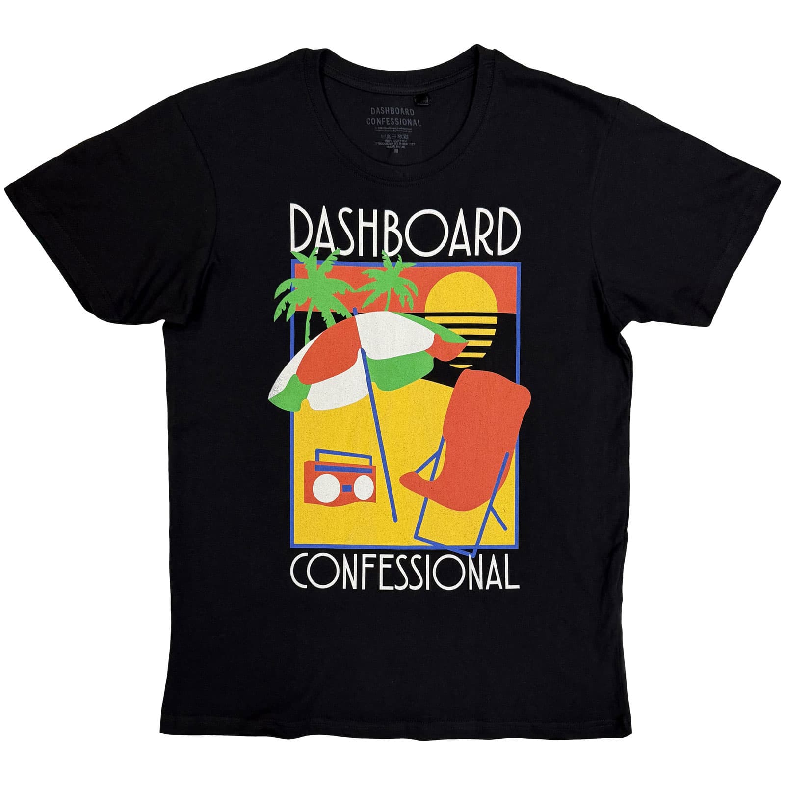 Tričko Dashboard Confessional - Vacation Tour, Unisex,Čierna,S