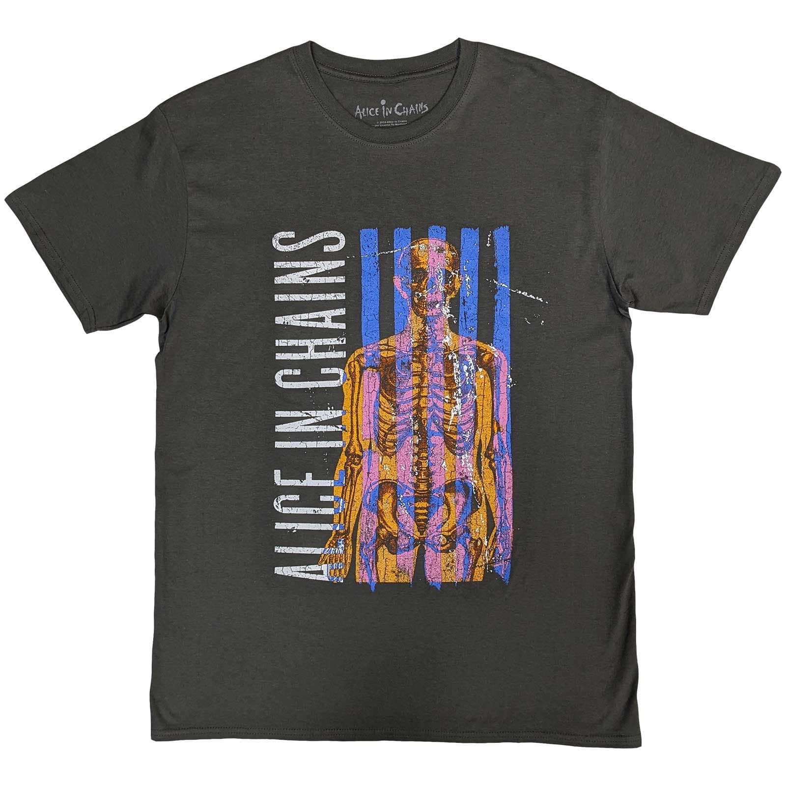 Tričko Alice In Chains - Skeletal, Unisex,Šedá,M