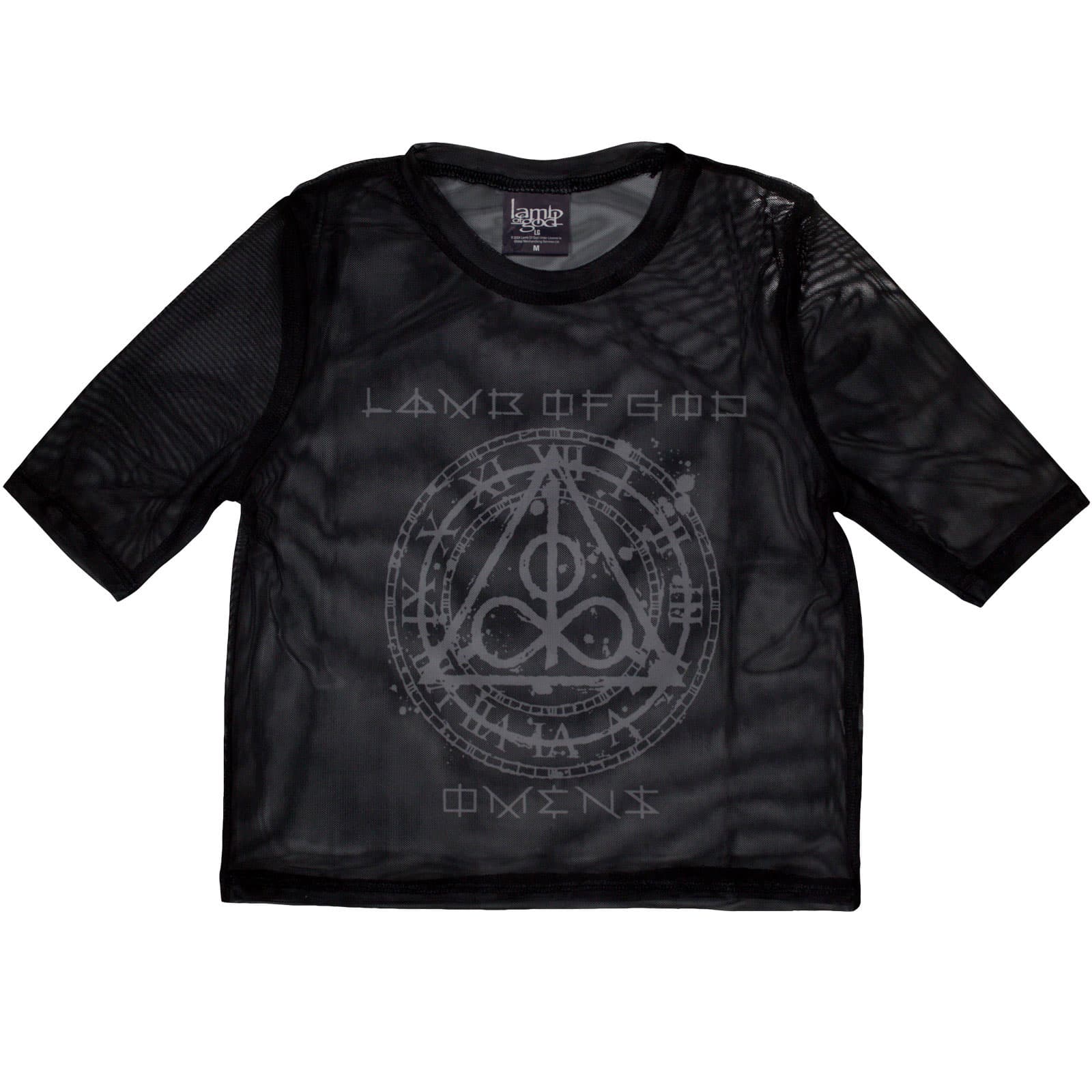 Tielko Lamb of God - Omens Clock, Žena,Čierna,M