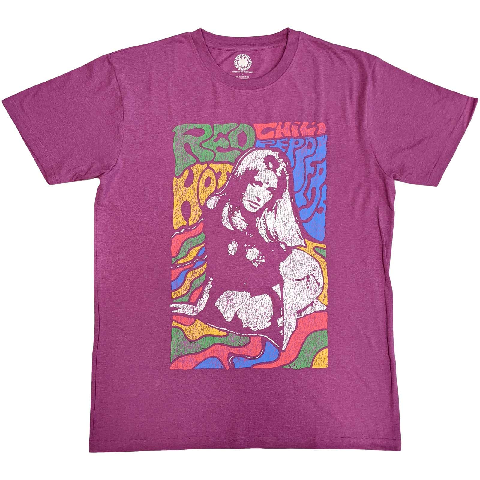 Tričko Red hot chili peppers - Kneeling Girl, Unisex,Ružová,M