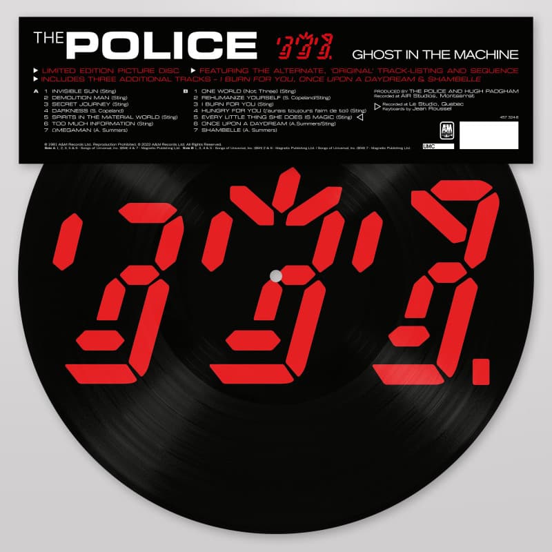 Vinyl The Police - Ghost In The Machine (Picture Vinyl)
