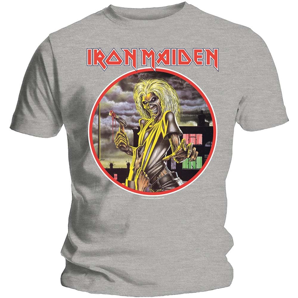 Tričko Iron Maiden - Killers Circle, Unisex,Šedá,M