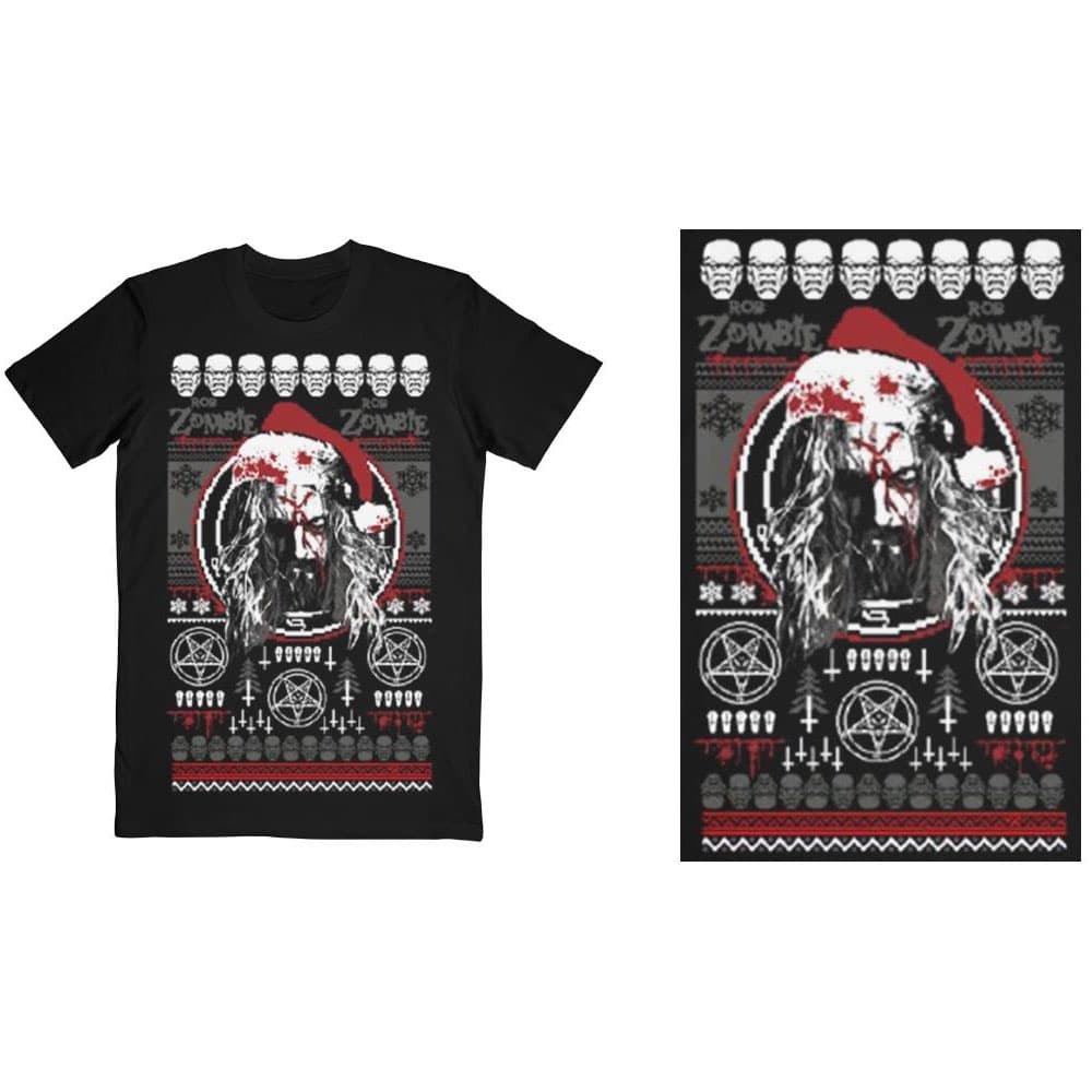 Tričko Rob Zombie - Bloody Santa, Unisex,Čierna,S