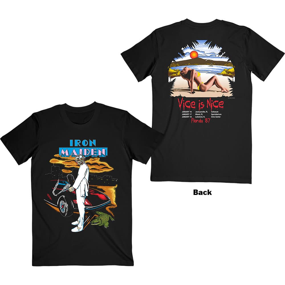 Tričko Iron Maiden - Vice Is Nice, Unisex,Čierna,L