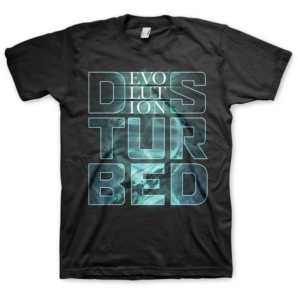 Tričko DISTURBED - Evolution, Unisex,Čierna,L