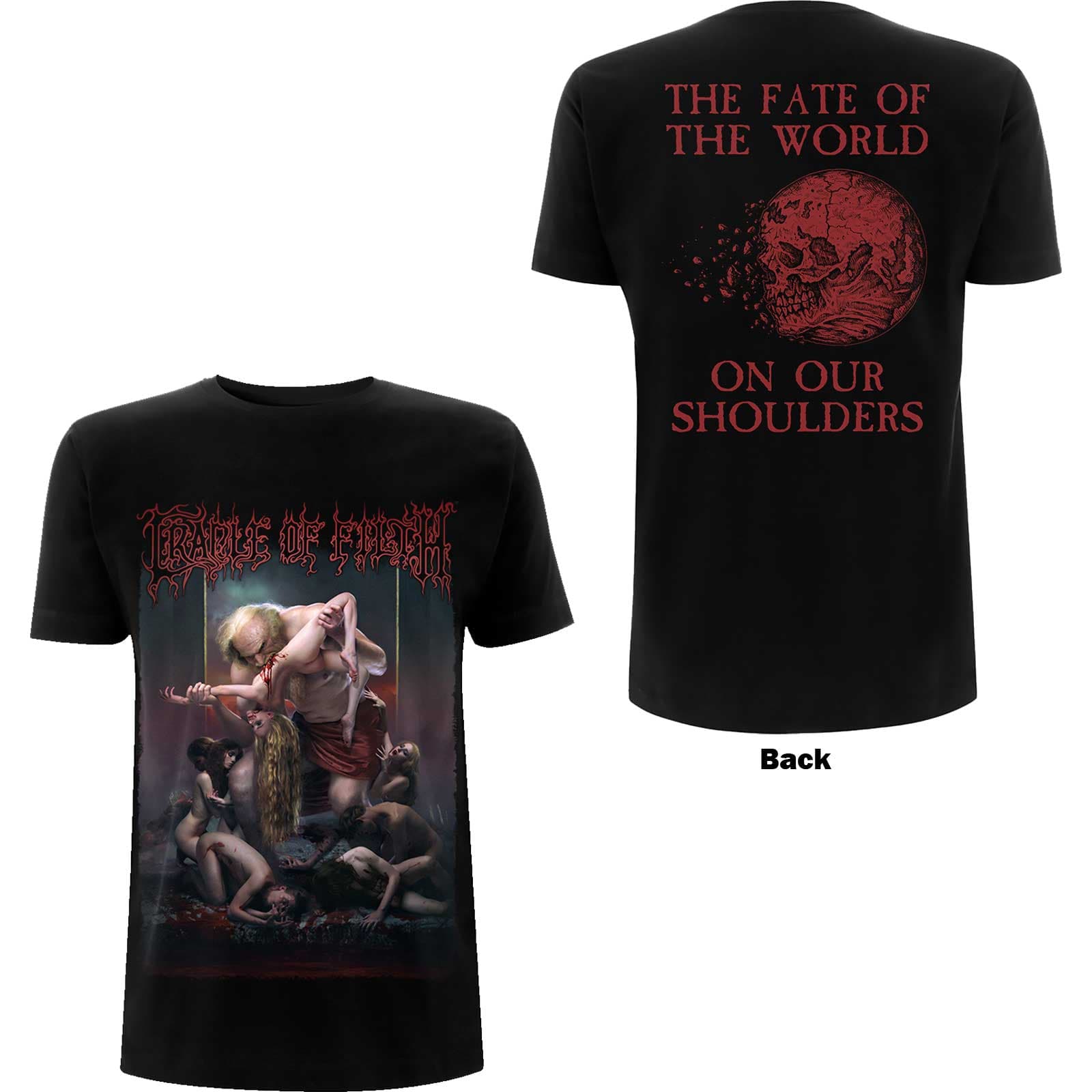 Tričko Cradle of Filth - Existance Is Futile Saturn, Unisex,Čierna,M