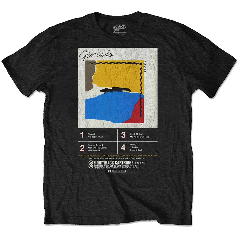 Tričko Genesis - ABACAB 8-Track, Unisex,Čierna,L