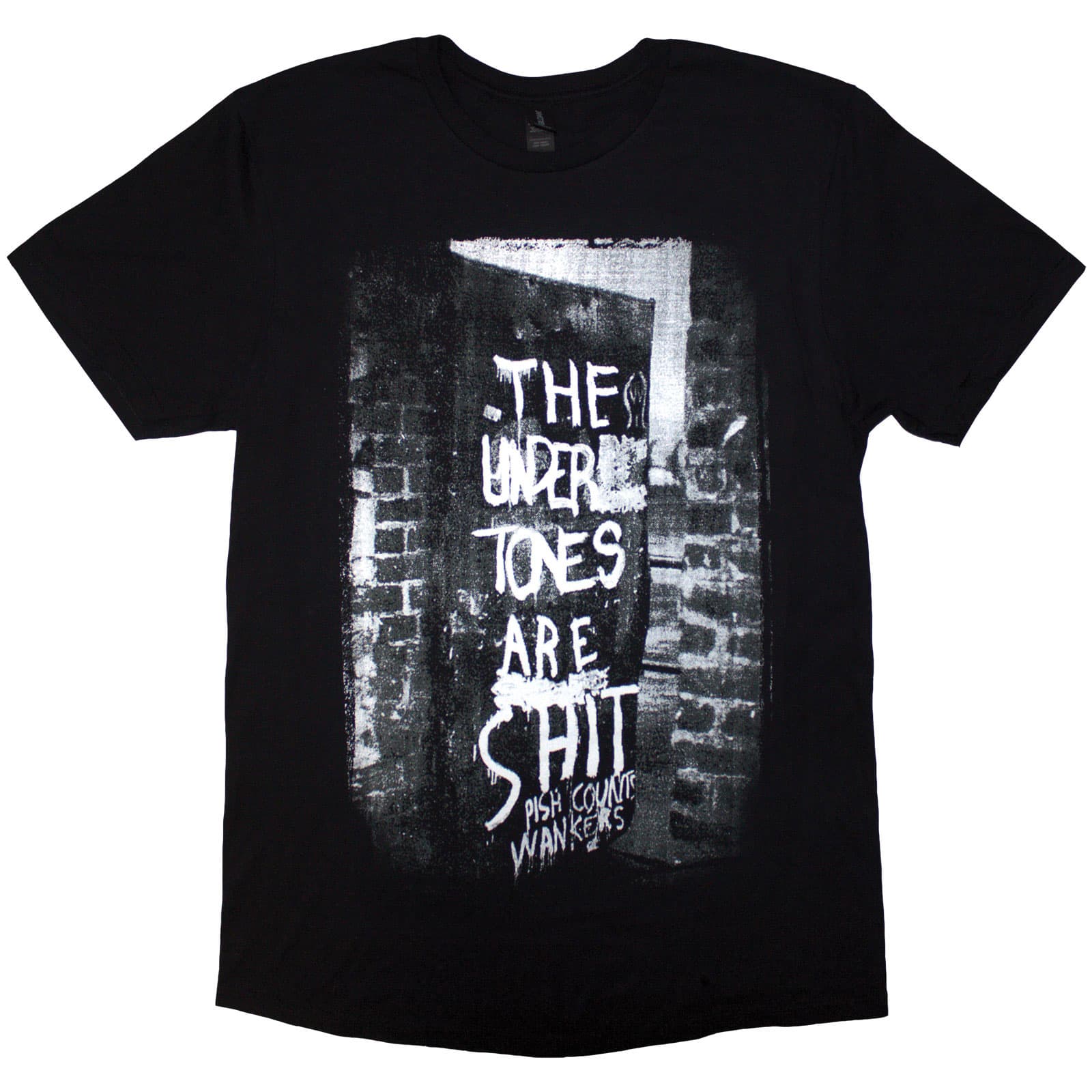 Tričko The Undertones - Graffiti, Unisex,Čierna,XL