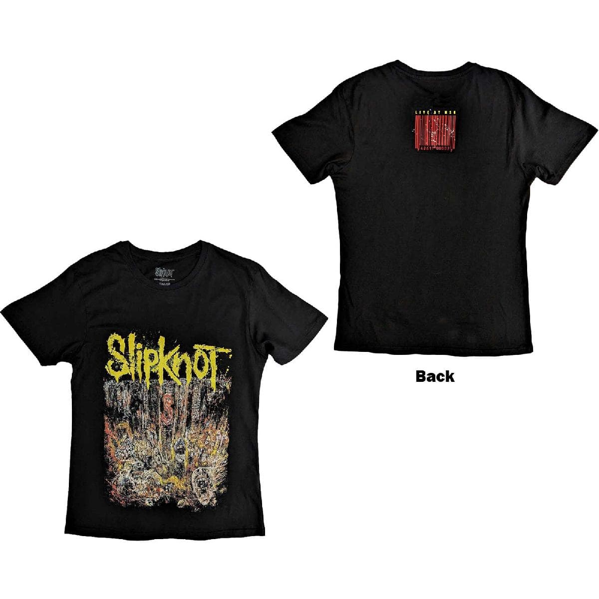 Tričko Slipknot - Live at MSG, Unisex,Čierna,L