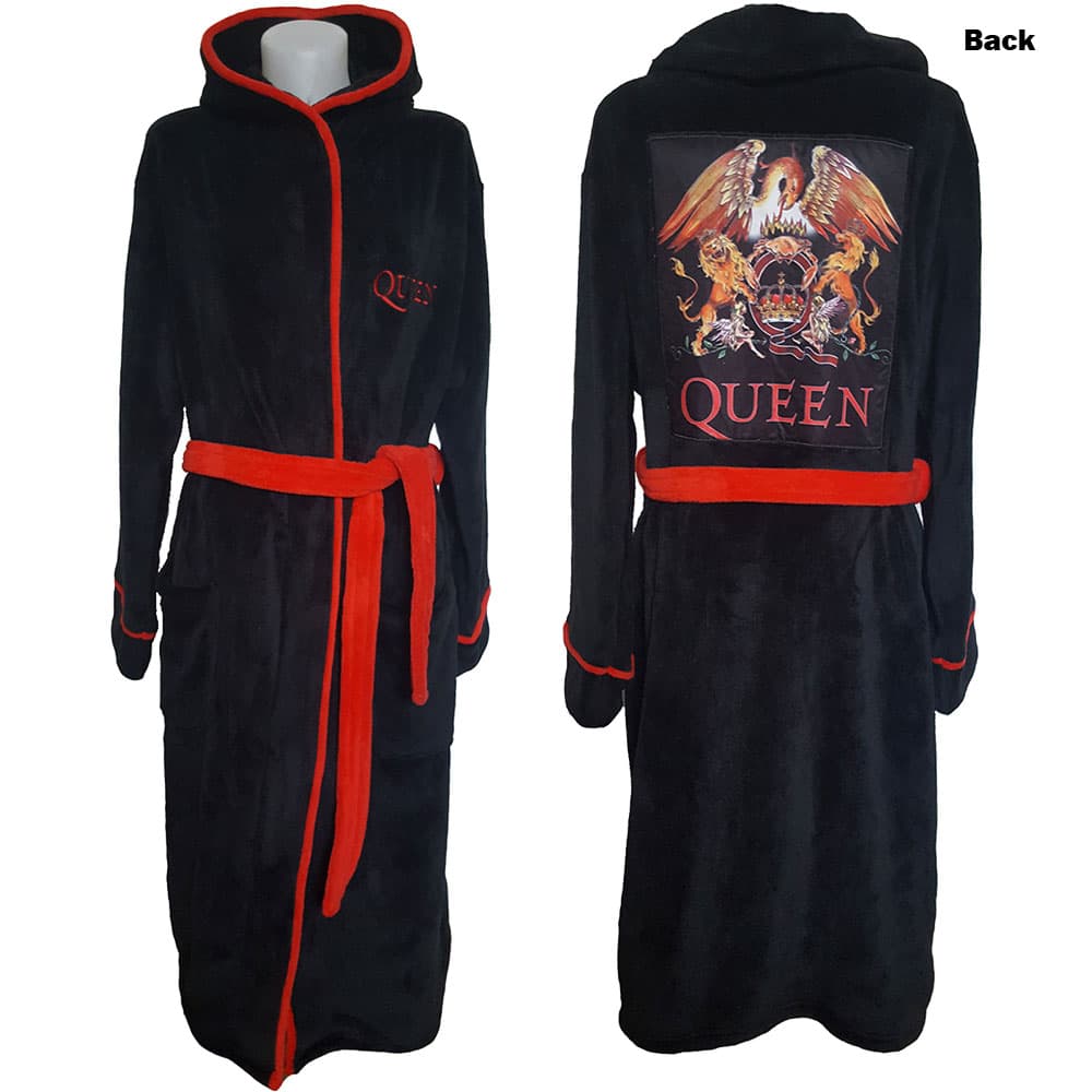 Župan Queen - Classic Crest, Unisex,Čierna,S/M