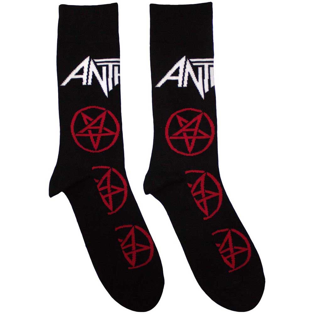 Ponožky Anthrax - Pentathrax Pattern, Unisex,Čierna,UK 7 - 11