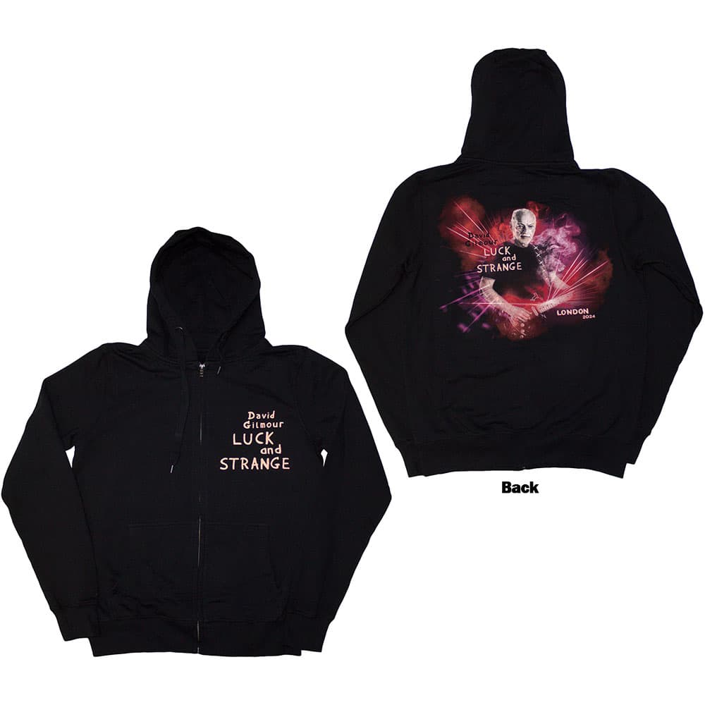 Mikina David Gilmour - Luck & Strange London, Unisex,Čierna,M