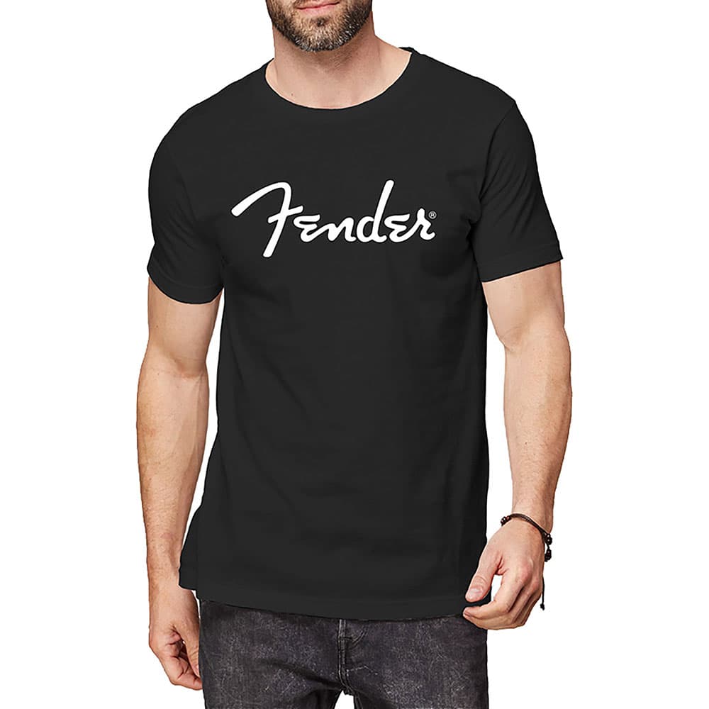 Tričko Fender - Classic Logo, Unisex,Čierna,M