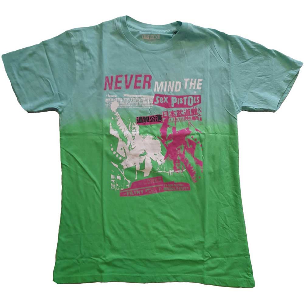 Tričko Sex Pistols - NMTB Japan, Unisex,Zelená,M