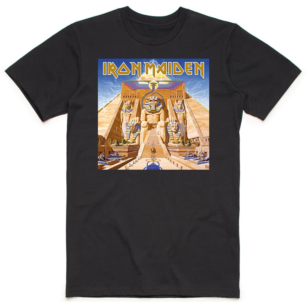 Tričko Iron Maiden - Powerslave Album Cover Box, Unisex,Čierna,L