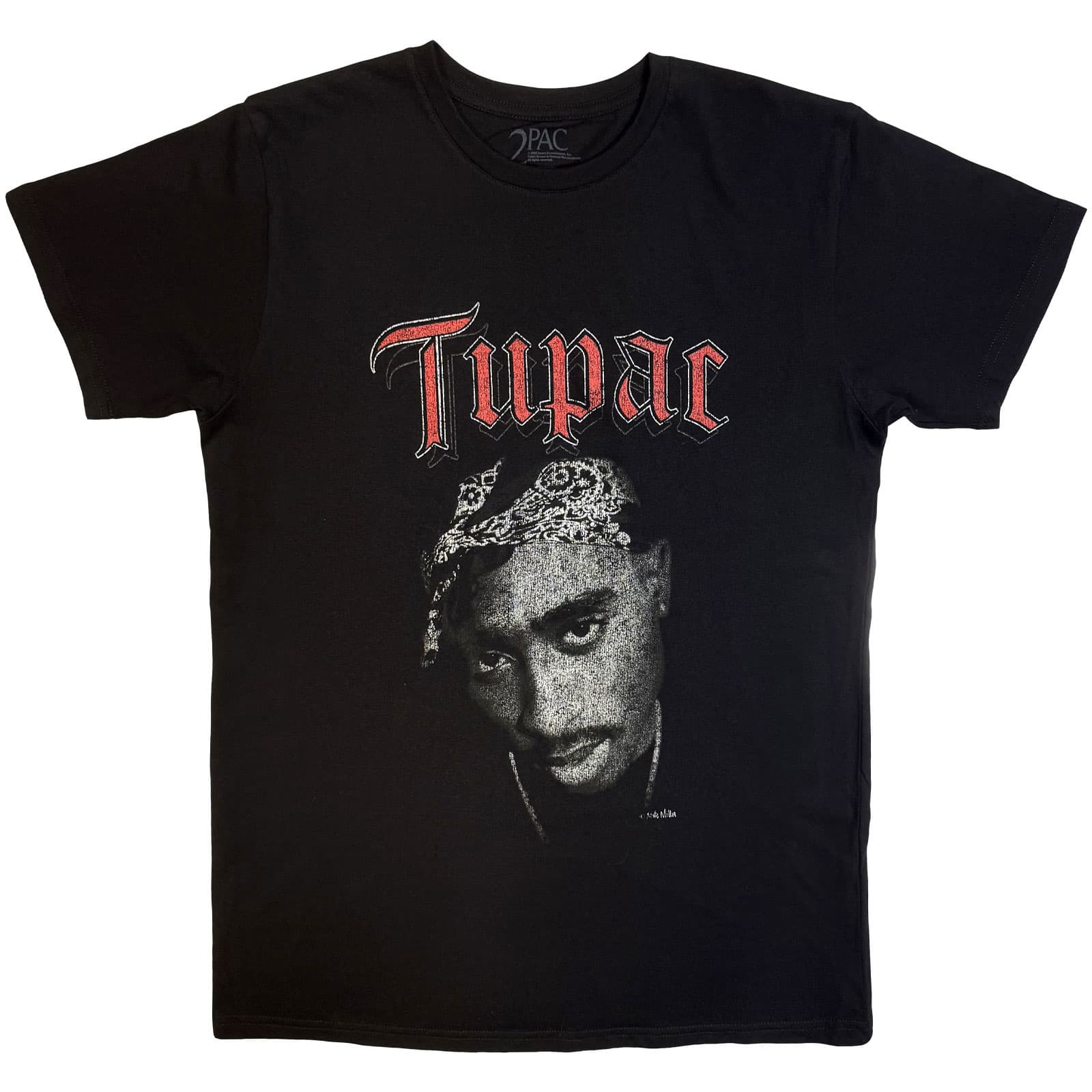 Tričko 2Pac - Icon, Unisex,Čierna,XXL